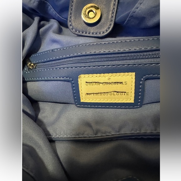 Anthropologie Urban Originals Knotted On The Go Bag, Recycled Nylon/Vegan, Blue - Picture 6 of 7